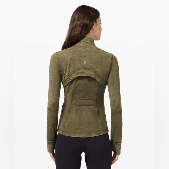Lululemon Define Jacket *Ice Dye Ice Wash Moss Green dark green tie dye full zip